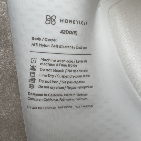 HoneyLove CloudEmbrace Wireless Bra Womens 42DD Supportive Molded Memory Foam - Picture 5 of 7